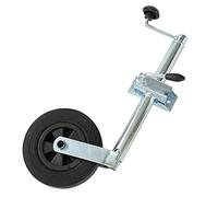 KATSU Rueda Jockey 200mm x 50mm 100kg para Remolque Caravana Acoplamientos, Acero Galvanizado con Abrazadera 161803
