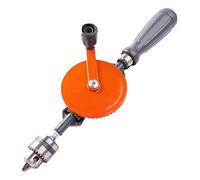 KATSU Taladro Manual de Mano, 3/8" (1.5-10mm) Capacidad de Precisión de Mandriles, Taladro Manual de Doble Piñón para Perforación de Placas de Circuito de Acrílico de Plástico de Madera 313014