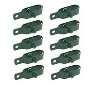 KATSU Tensor de Alambre para Cercas 10 Piezas 1,5mm de Espesor 96mm Acero al Carbono Verde Tensor de Alambre de Acero Granja Jardín Esgrima Cable Ajuste Colador 667210