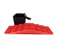 KATSU Tools 10 Piezas Bloques de Soporte para Rueda de Coche, Bloques de Plástico para Nivelación de Caravanas Resistentes, Ideales para Nivelar Ruedas Individuales y Dobles, Gatos Estabilizadores