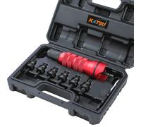 KATSU Tools Accesorio de tuerca remachadora, kit adaptador de taladro de pistola remachadora con mandriles M3 M4 M5 M6 M8 M10, para taladros eléctricos inalámbricos 405530
