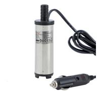 KATSU Tools Bomba de agua sumergible de acero inoxidable de 12 V, 38 mm, bomba de transferencia de combustible diésel para repostaje de líquido de aceite de coche camión lancha caravana