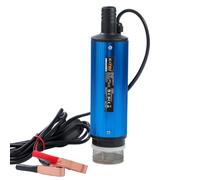 KATSU Tools Bomba de transferencia de combustible diésel de 12 V 60 W, bomba de agua sumergible de aleación de aluminio de 51 mm de diámetro, 33 l/min, para coche, camión, barco