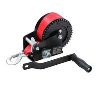 KATSU Tools Cabrestante Manual 1200lbs 544kg con Correa de Poliéster de 10m, Cabrestante para Remolques de Barco, Caravana, Coche, Camión y Recuperación de Emergencias 325921