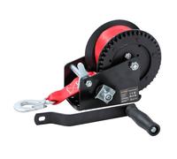KATSU Tools Cabrestante Manual Pesado 1600lbs 725kg con Correa de Poliéster de 10m, para Remolques de Barco, Caravana, Coche, Camión y Uso Marino 325922