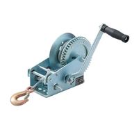 KATSU Tools Cabrestante manual resistente de 3500 libras de capacidad, cable de acero de 10 m, sistema de engranajes de 2 velocidades, cabrestante manual de remolque, para recuperación de coche