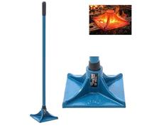 KATSU Tools Heavy Duty Contractors Tamper - Cabezal cuadrado de hierro fundido forjado de 200 x 200 mm, compactador de tierra para apisonar, nivelar suelo, grava, asfalto, pavimento, 167336