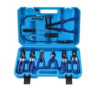 KATSU Tools Juego de 9 alicates flexibles de abrazadera de manguera, kit de removedor de alicates de clip de alambre de resorte de largo alcance, herramientas automáticas para manguera de combustible