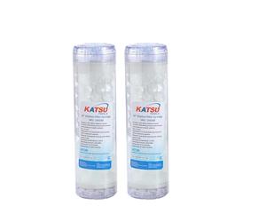 KATSU Tools Paquete de 2 cartuchos de polifosfatos para filtro de agua, removedor de escamas de cal, cartucho de filtro de silifos de 10 pulgadas, cristales de silicofosfato, modelo 150230
