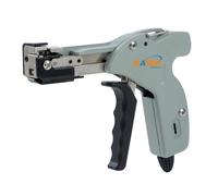 KATSU Tools Pistola de Abrazaderas de Acero Inoxidable, Herramienta Profesional para Tensionar y Cortar Automáticamente Abrazaderas Metálicas 417521