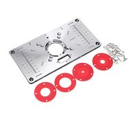KATSU Tools Placa de aleación de aluminio, 235 x 120 x 8MM, para fresadora de madera 151404
