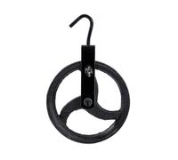 KATSU Tools Polea de 75mm con Gancho Giratorio, Roldana para Andamios, Elevación y Grúas 182120 (250mm)