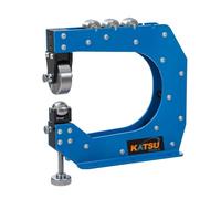 KATSU Tools Rueda inglesa profesional de mesa de 12 pulgadas, profundidad de garganta, forma de hasta 16 Ga/1.5 mm, acero suave, rodillo de metal compacto resistente, herramienta de formación de chapa