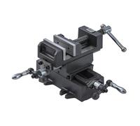 KATSU Tornillo de Banco Cruzado 75mm, Industrial Resistente Tornillo de Prensa de Taladro de Banco de Mesa de Deslizante Cruzado Mecánico de 2 Ejes para Fresadora Taller