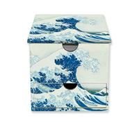 Katsushika Hokusai: The Great Wave Flame Tree Memo Box with Drawer