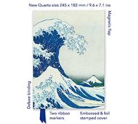 Katsushika Hokusai: The Great Wave (Foiled Quarto Journal) (Flame Tree Quarto Notebook)