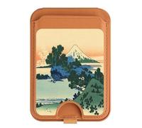 Katsushika Hokusai The Inume Pass in Kai Province - Soporte magnético para tarjetas para iPhone 16, 15, 14, 13 Pro Max, multicolor