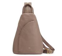 Kattee Riñonera cruzada para mujer, de piel de grano superior, mochila de día con bloqueo RFID, para viajes, Caqui, 501.68 cubic inches, Mochila
