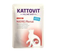 Kattovit 85gx24 Dieta Feline RIÑÓN/Renal Carne de Res en bolsitas frescas