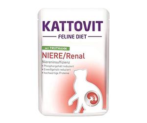 Kattovit Feline Diet Riñón/Pavo renal, 85 g - 24 Unidades