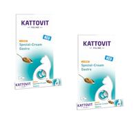 Kattovit Feline Gastro Crema Complementaria Especial para Gatos con Pollo - Pack 2 x 6 x 15 g