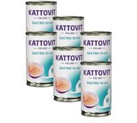 KATTOVIT Feline Gastro Drink | 6 x 135 ml | Snack líquido para Gatos | para una digestión Sensible