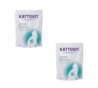 Kattovit Gastro | Paquete Doble | 2 x 400 g | Alimento dietético Completo para gatos Adultos | Puede contribuir a compensar una digestión insuficiente | Bajo en Grasa y de fácil digestión