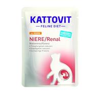 KATTOVIT NIERE/Renal Pollo | Comida dietética para Gatos | 85 g | Comida húmeda para Gatos para apoyar la función renal |