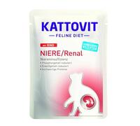 KATTOVIT NIERE/Renal Rind | Comida dietética para Gatos | 1 x 85 g | Comida húmeda para Gatos para apoyar la función renal |