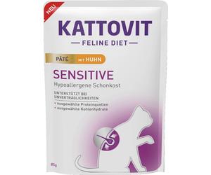 Kattovit Sensitive Paté de pollo, sobre de 85 g
