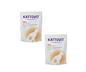 Kattovit Urinary | Paquete Doble | 2 x 400 g | Alimento dietético Completo para gatos Adultos | Ayuda a Reducir la formación de cálculos de estruvita | con sustancias acidificantes del ácido úrico