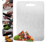Katuchef Titanium Cutting Board, Double-Sided Food-Grade Pure Cut Titanium Chopping Boards, Safe Durable Extra Large Cutting Boards for Meat Fruit Vegetable, Hygienic Durable (12 * 8 IN)