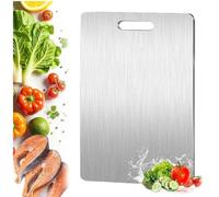 Katuchef Titanium Cutting Boards for Kitchen, katu chef titanium cutting board,Getkatuchef Cutting Boards, Double-Sided Pure Cut Titanium Chopping Board for Meat & Veggies (11.4 * 7.8in)