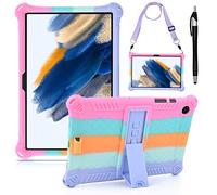 KATUMO Funda para Samsung Galaxy Tab A8 10.5" 2021 SM-X200/X205/X207,Silicona a Prueba Funda Niños para Galaxy Tableta A8 10.5 Pulgadas Cover,con Cinturón de Hombro y Pluma Táctil
