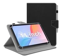KATUMO Funda Universal para Tablet 11 Pulgadas, Cuero PU Funda Delgada para DOOGEE Tab A9 Pro/U11/T30S/RUSHAR M90/GOODTEL G9/Zenva T90/FASTWD/TABWEE Tablet 11 Pulgadas（Negro）
