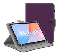 KATUMO Funda Universal para Tablet 11 Pulgadas, Cuero PU Funda Delgada para DOOGEE Tab A9 Pro/U11/T30S/RUSHAR M90/GOODTEL G9/Zenva T90/FASTWD/TABWEE Tablet 11 Pulgadas（Violeta）