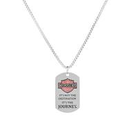 KaTunn Collar Hombre, Colgante, cadena coon, navidad, cordon cuero, caucho, Unisex, Moda Hombre y Mujer, Joven, Regalo (Placa Motorcycle)