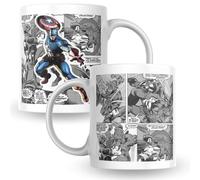 KaTunn - Taza Superhéroes Personalizada con Nombre - Taza Personalizada para Café - Tazas Originales para Regalar - Regalo Friki para Fans - Regalos Personalizados Únicos (Capitán América)