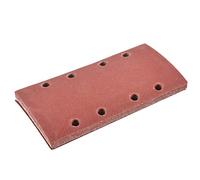 KATUR 10 Piezas Hoja de Lija 93 x 185 mm Papel de Lija Hook Loop Grano 120, 8 Agujeros Papel de Lija Rectangular apto para Lijadora Orbital de Hoja Bosh Lijadora Múltiple