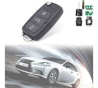 KaTur 1K0 959 753 G 1K0959753G - Mando a Distancia Seat 3 Botones (433 MHz, Chip ID48)