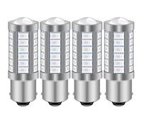 KATUR 4 Piezas 1156 BA15S 1141 7056 5630 33-SMD Rojo 900lúmenes Super Brillante LED Gire Cola Cola de Freno Luz de señal de Parada Bombilla