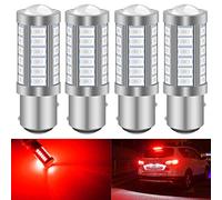 KATUR 4 Piezas 1157 BAY15D 5630 33-SMD Rojo 900lúmenes Super Brillante LED Gire Cola Cola de Freno Luz de señal de Parada Bombilla