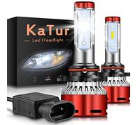 KATUR 9006 HB4 Bombillas led Faros Chips CSP Mini Design Super Bright 12000LM Kit de conversión de Faros a Prueba de Agua 60W 6500K Xenón Blanco-2 años de garantía