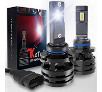 KATUR 9006 HB4 Led Bombillas de Faros Delanteros Diseño Mini Chips de mejorados 12000 LM Kit de conversión LED Todo en uno Impermeable a Prueba de Agua 55W 6500K Xenón Blanco-2 años de garantía