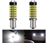 KATUR BA9 BA9S Bombilla de luz LED Super Brillante 930 LM 3014 78SMD Lente Bombillas LED para señal de Giro de Freno Lámpara de luz de Freno de Retroceso de Respaldo, Blanco de xenón (Paquete de 2)