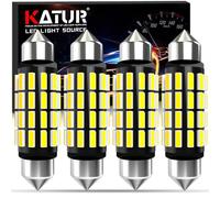 KATUR Bombilla C5W LED, 42mm 1.65'' Canbus Festoon LED 12V 24V 6000K Blanco Xenon 211-2 212-2 214-2 2112 569 578 Bombillas Coche Cúpula Tablero Luz Tronco, 4pcs