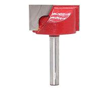 KATUR Broca de enrutador de limpieza de fondo para cepillado de superficie, Vástago de 6 mm Doble flauta Punta de carburo con punta de limpieza Fresa inferior (Vástago de 6 mm Ancho de 25 mm)