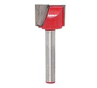 KATUR Broca de enrutador de limpieza de fondo para cepillado de superficie, Vástago de 6 mm Doble flauta Punta de carburo con punta de limpieza Fresa inferior (Vástago de 6 mm Ancho de 16 mm)