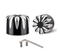 KATUR Cubierta de tuerca de eje delantero CNC negro para motocicleta Touring Softail Sportster XL883 XL1200 X48