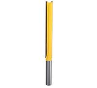 KATUR Fresa recta extra larga con mango de 1/4 pulgadas, fresa de recorte al ras con cojinete, cuchilla de recorte para fresadora de madera (longitud de la cuchilla: 76 mm)